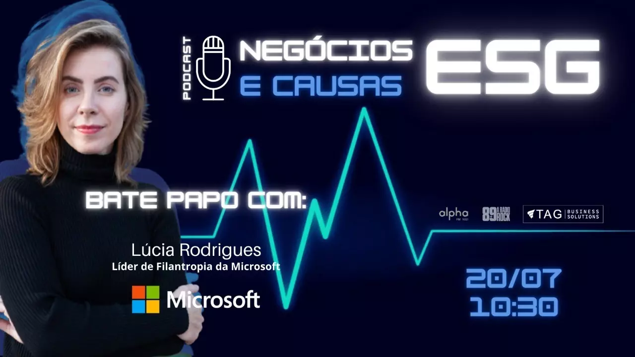 Podcast Lúcia Rodrigues - Líder de Filantropia da Microsoft